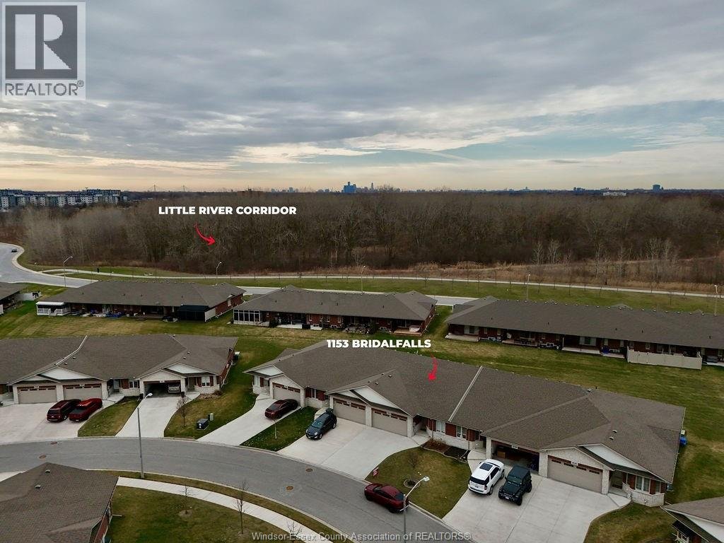 Aerial view showing 1153 Bridalfalls Crescent near Little River Corridor