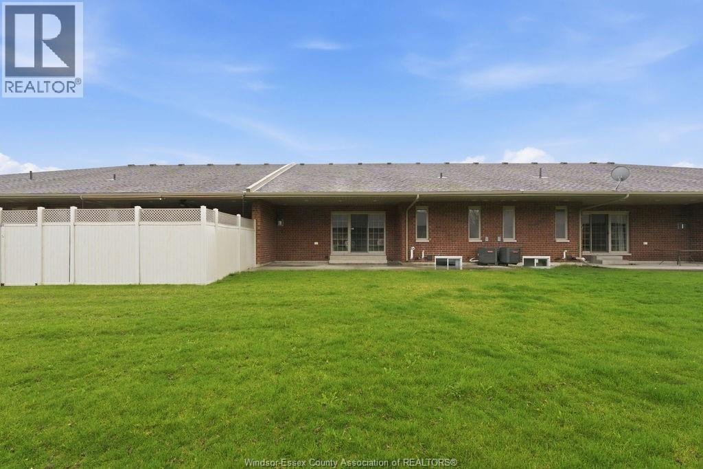 Rear yard and patio view